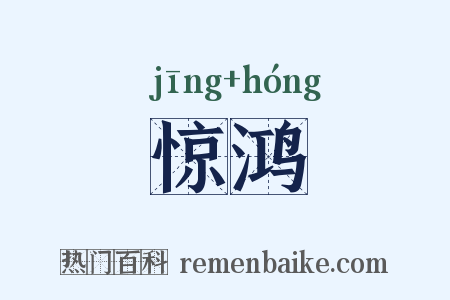 惊鸿是什么意思的图片